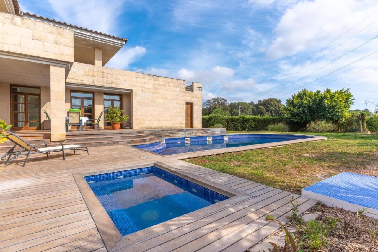 Villa De Lujo Con Piscina, Jacuzzi, Jardin Y Terraza Marratxí Eksteriør billede