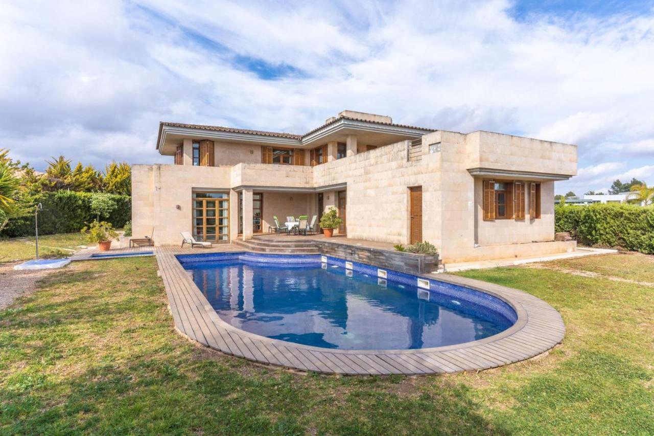 Villa De Lujo Con Piscina, Jacuzzi, Jardin Y Terraza Marratxí Eksteriør billede