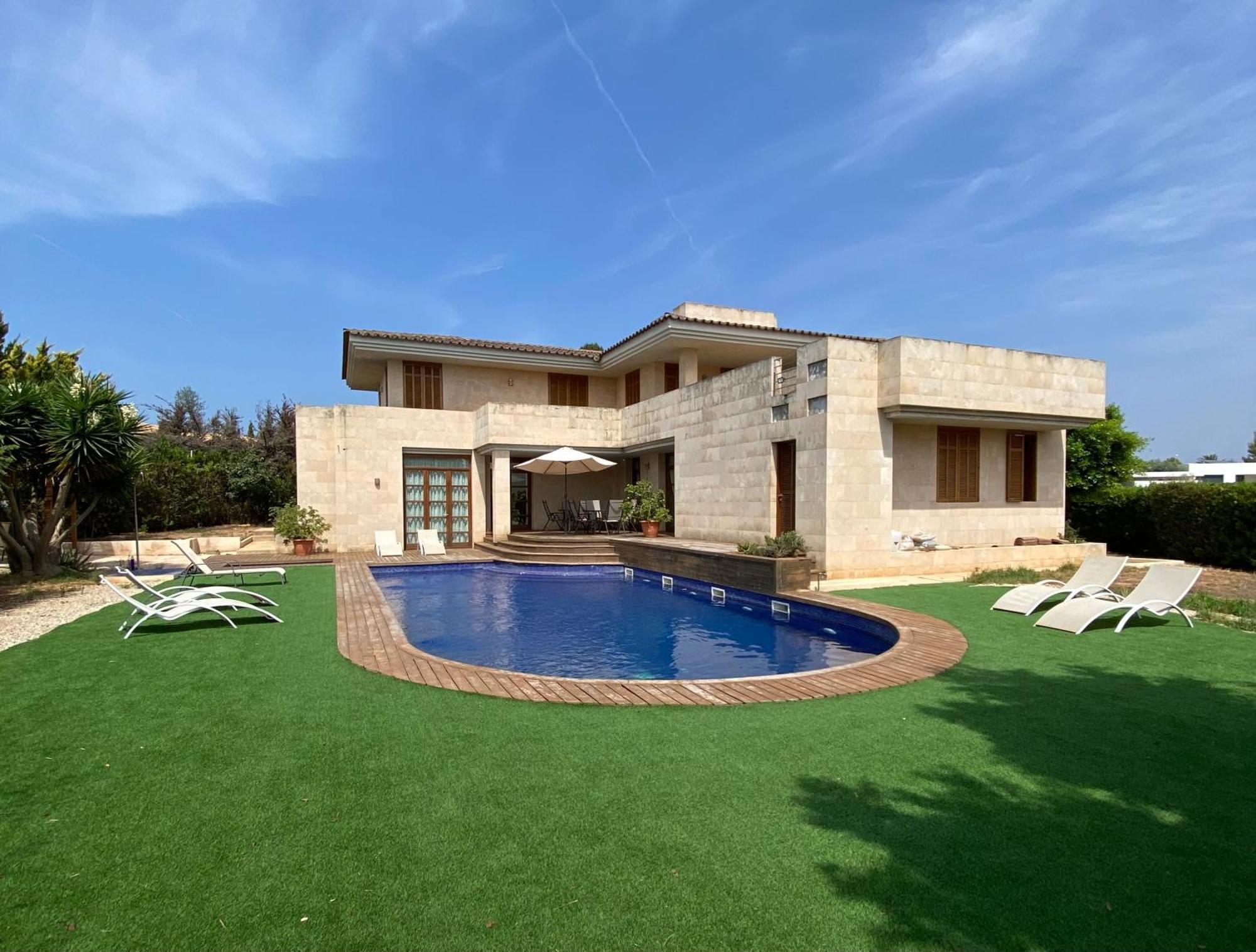 Villa De Lujo Con Piscina, Jacuzzi, Jardin Y Terraza Marratxí Eksteriør billede